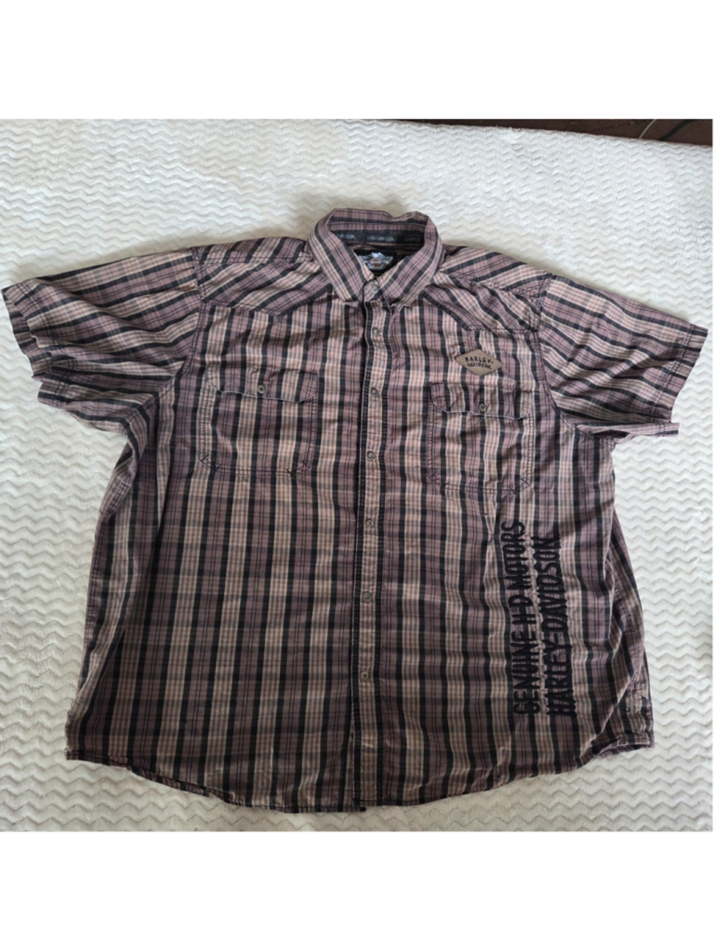 Harley Davidson Button Down Shirt Size 3X